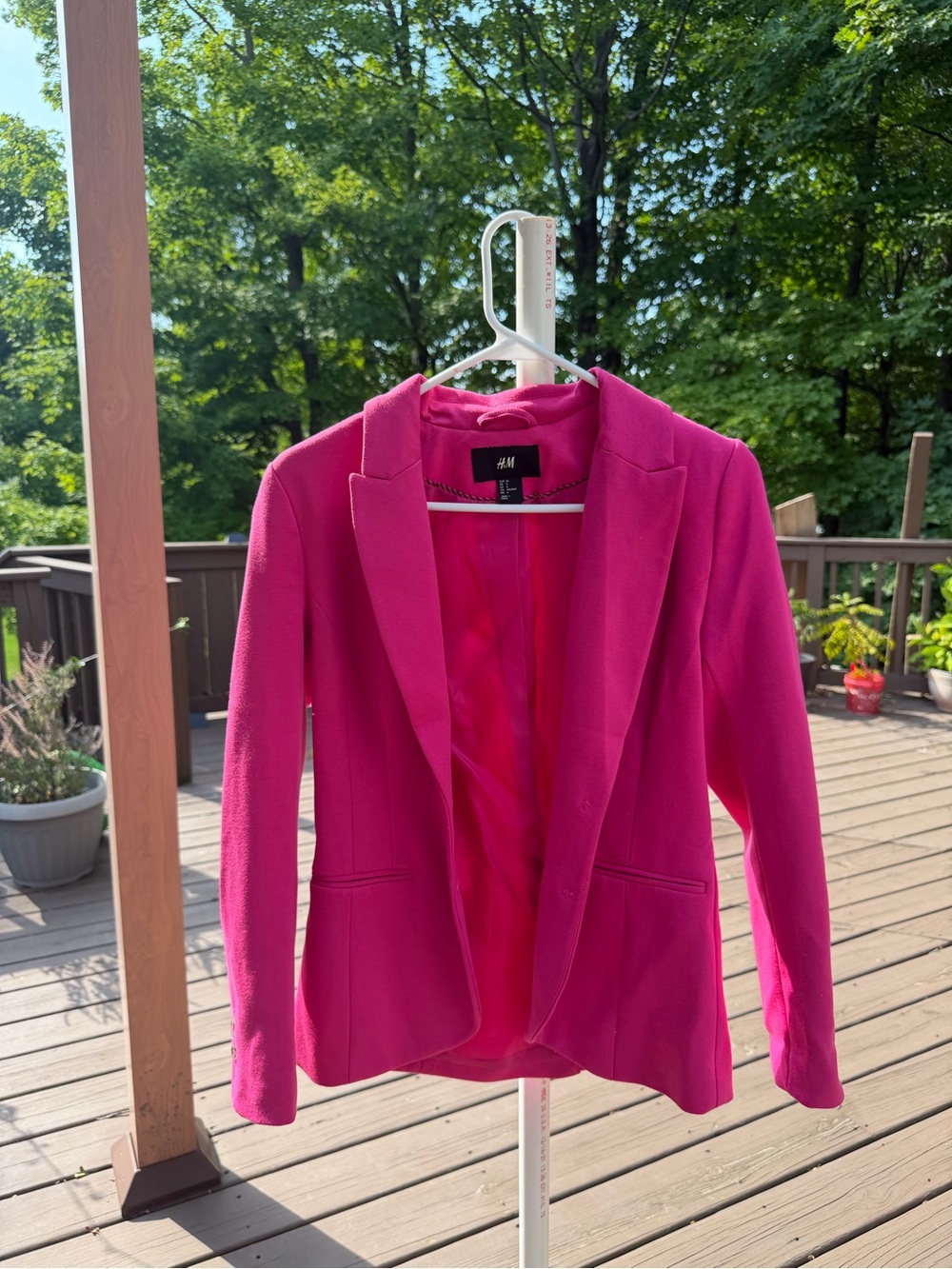 H&M Bright Pink Women's Blazer Jacket
